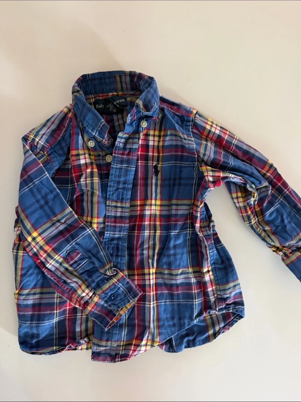Ralph Lauren Multicolor Plaid Button-Down Shirt for Kids